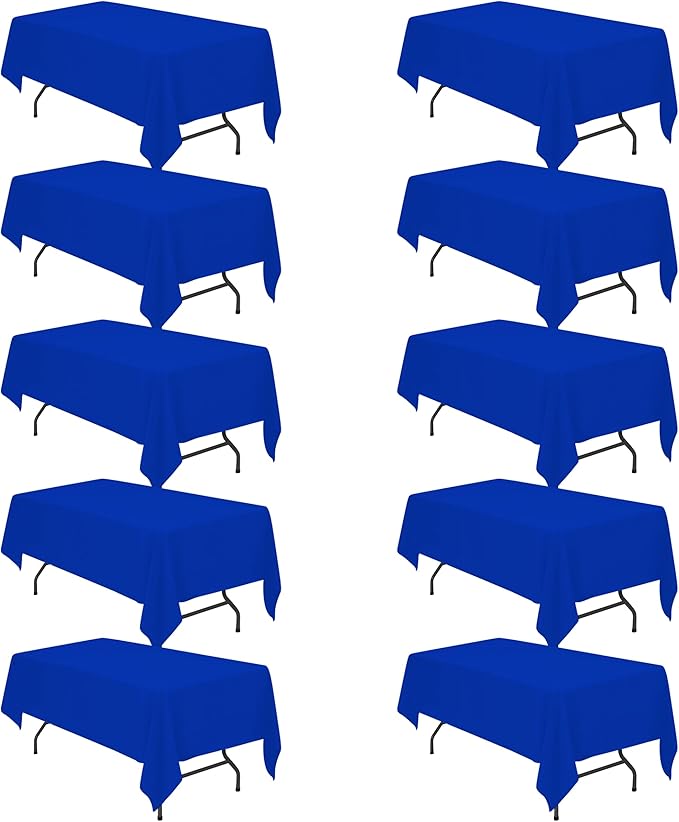 BRILLMAX 10 Pack Royal Blue Tablecloths by BRILLMAX