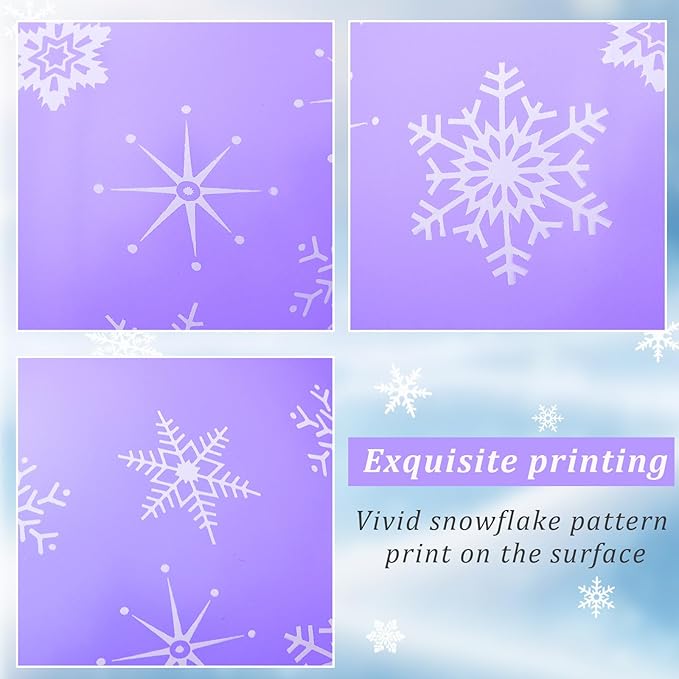Skylety 40 Pieces Snowflake Balloons Bulk Winter Transparent Snowflake Latex - Image 3