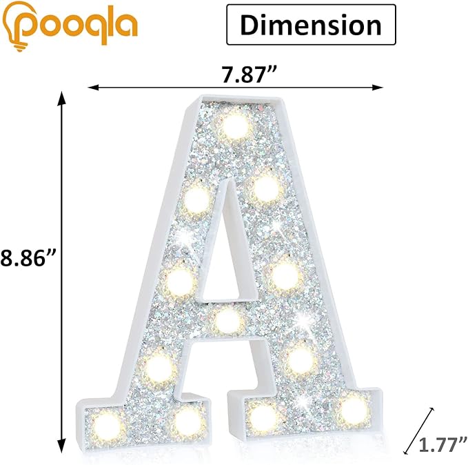 Pooqla Light Up Letters, LED Marquee Letters - Image 5