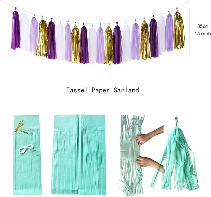 Purple Gold Graduation Decorations - Image 4