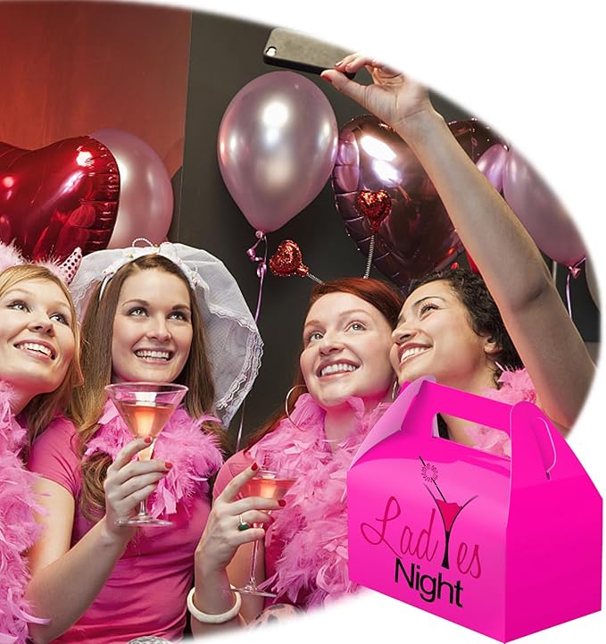 UnicoPak 30 Pack Shiny Hot Pink Gable Gift Boxes Party Favor Boxes, Candy Treat - Image 6