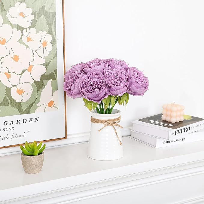 U'Artlines Artificial Peony Silk Flower - Image 6