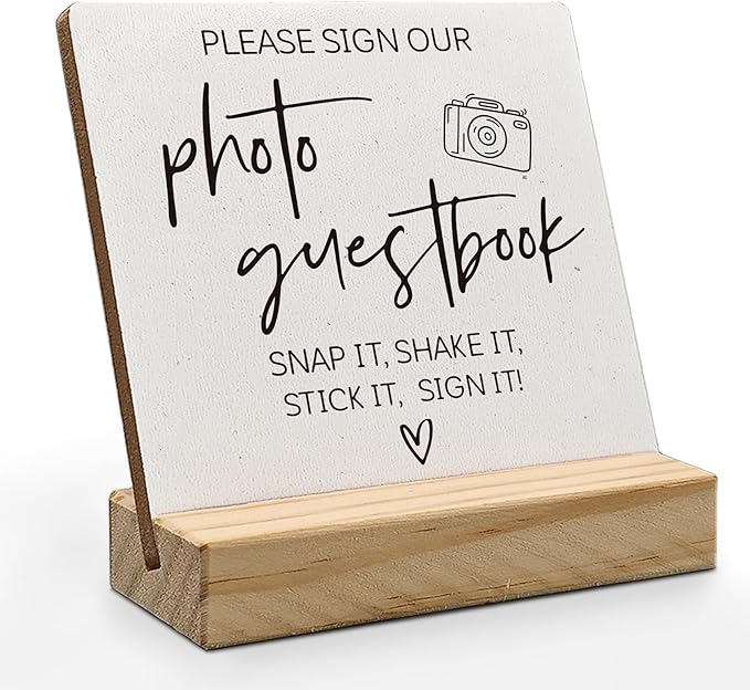 Photo Guest Book Sign, Wedding Guest Book Desk Decor, Guest Book Wedding by ANIANG