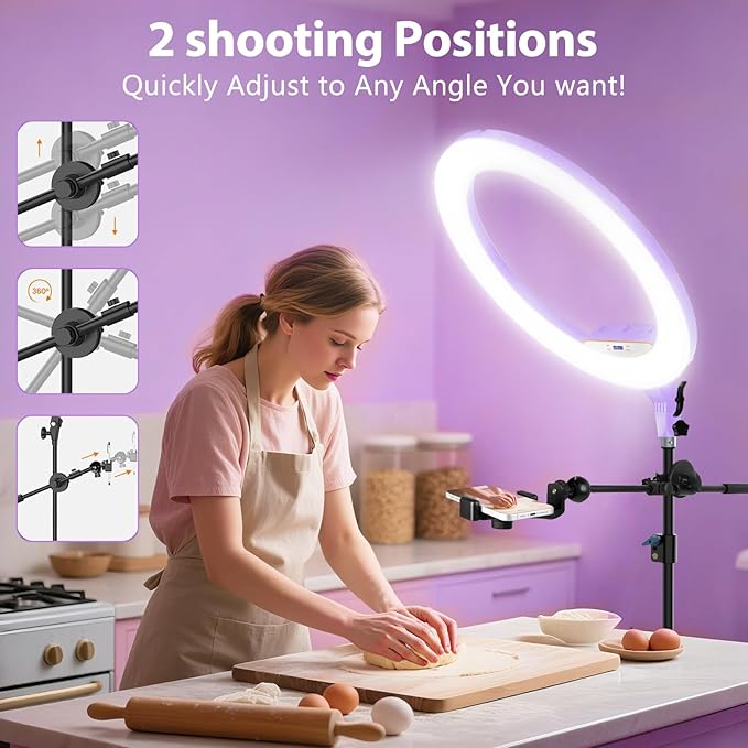 Ring Light 22inch Kit: Ring Light Tripod - Image 4