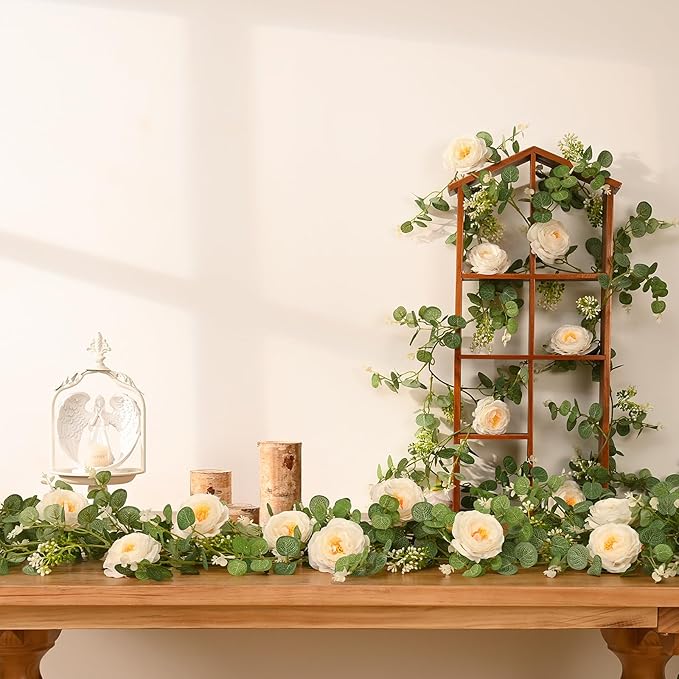 Dolicer 2Pcs 13Ft Artificial Eucalyptus Garlands - Image 5