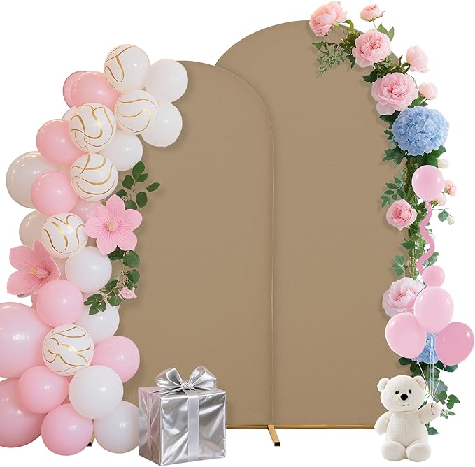 Wedding Arch Covers Arch Backdrop Cover Arch Stand Covers 7.2FT 6FT Set of 2 by Unknown