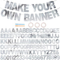 BEISHIDA Double-sided Silver 116 PCS DIY Letter Banner Kit Make Your Own Banner by Beishida