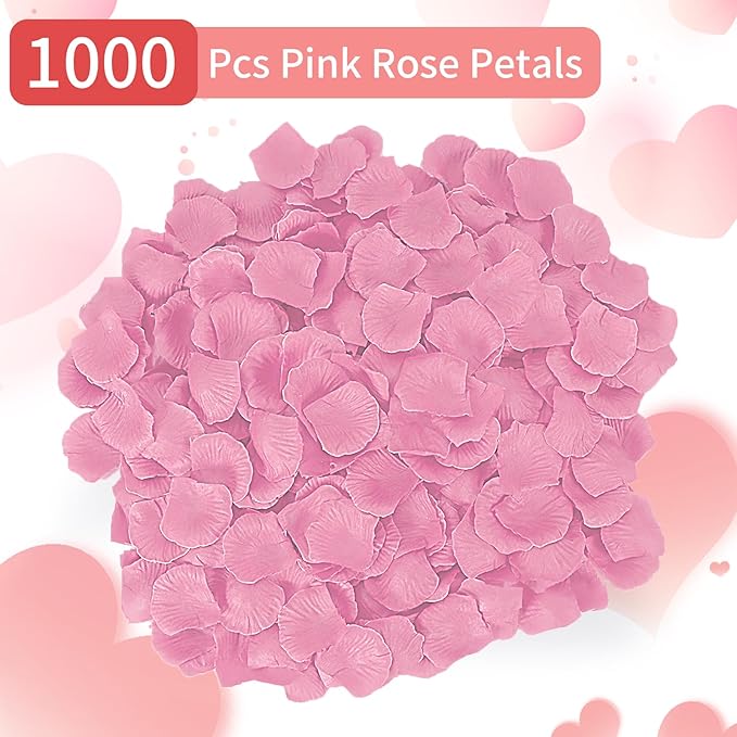 1000 Pcs Artificial Fake Rose Petals, Flower Petals - Image 2