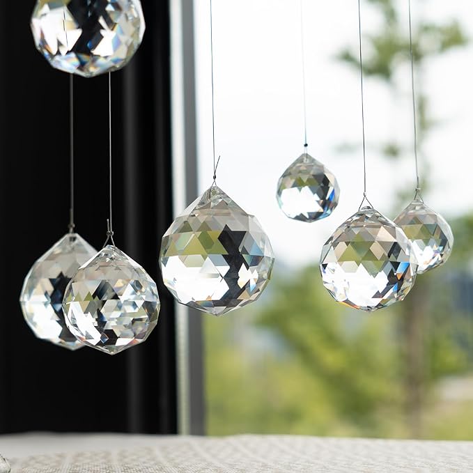 20mm/30mm/40mm Clear Crystal Balls Prism Sun Catcher - Image 9