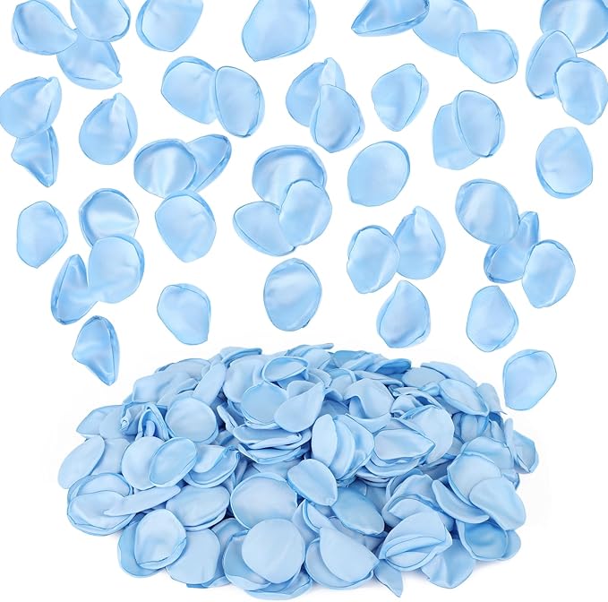 Suream Fake Flower Petals, 300 Pieces Silk Rose Petals Wedding Aisle Scatter by Suream