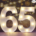 Pooqla Decorative LED Light Up Number Letters, Battery Operated by Pooqla