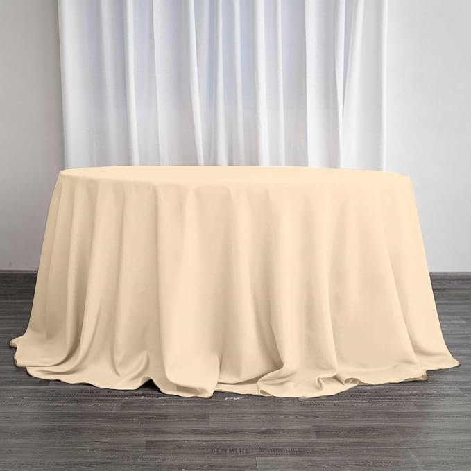 Efavormart Round Tablecloth, 132 Inch Stain & Wrinkle Resistant Washable Table - Image 9