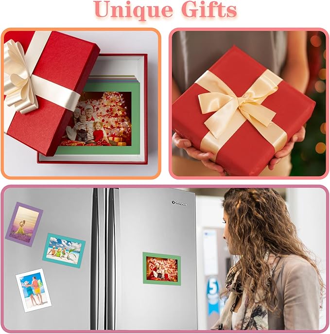 CRUGLA 12 Packs Colorful 4x6 Magnetic Picture Frames - Image 7