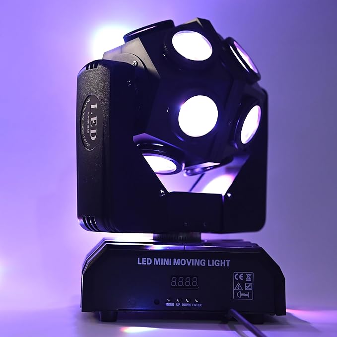 Moving Head DJ Light Party RGBW LED Beam Lights DMX 512 Strobe Light by YANGHOPES
