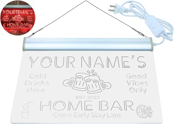 ADVPRO Personalized Your Name Custom Home Bar Beer Established Year Single - Image 9