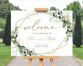 Greenery Wedding Welcome Sign, To The Wedding Of Signs by Custom