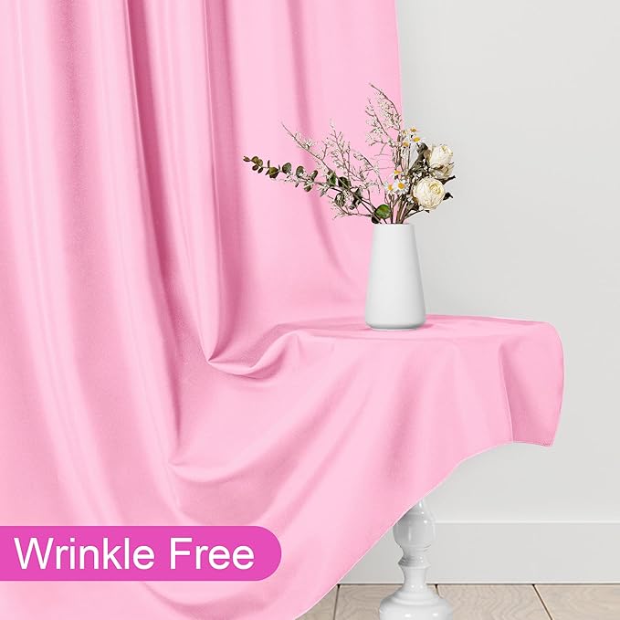 DWCN 10x8 FT Pink Backdrop Curtains - Image 5
