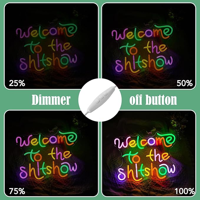 Welcome To The Show Neon Sign USB Powered Individual Fashion Decor Neon Sign - Image 4
