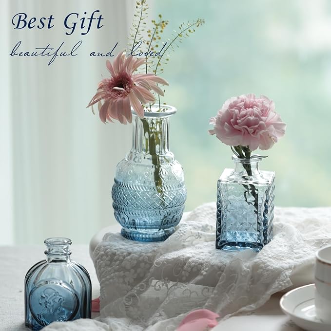 Bud Vases Set of 12, Glass Bud Vases in Bulk, Small Flower Vases - Image 3