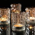 72pcs Clear Votive Candle Holders, Vintage Glass Candle Holder by Uniteland