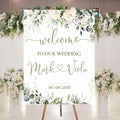Personalized Welcome To Our Wedding Sign, Wedding Decorations, Flowers Wedding by Custom