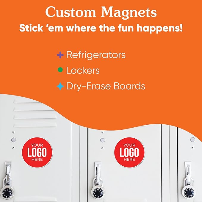 Big Dot of Happiness Custom Logo Magnets, Personalized Fridge Cutout Magnets - Image 4