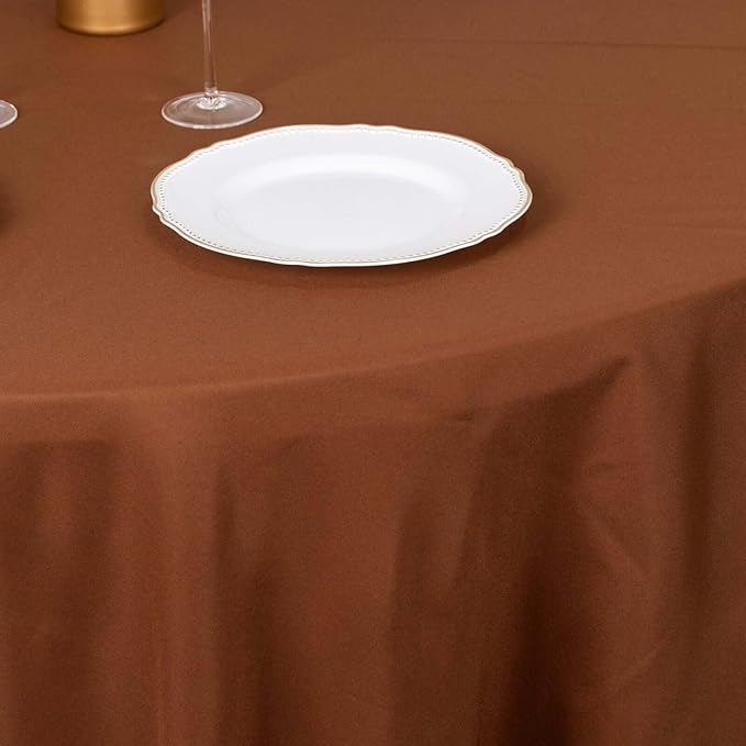 Efavormart Round Tablecloth, 132 Inch Stain & Wrinkle Resistant Washable Table - Image 9