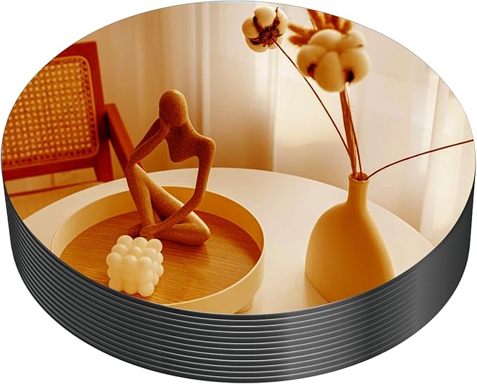 VASUHOME 10" Gold Mirror Centerpieces by VASUHOME