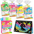 Party Favors for Kids: 4 Pack Rainbow Scratch Art Notebook Students Classroom by FEREDOKIDS