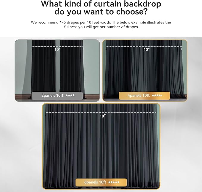 10×10ft Tulle Backdrop Curtains - Image 4
