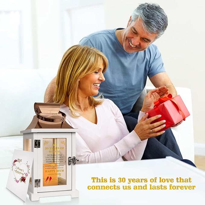 30th Wedding Anniversary Lantern 30th Anniversary Wedding Gifts - Image 2