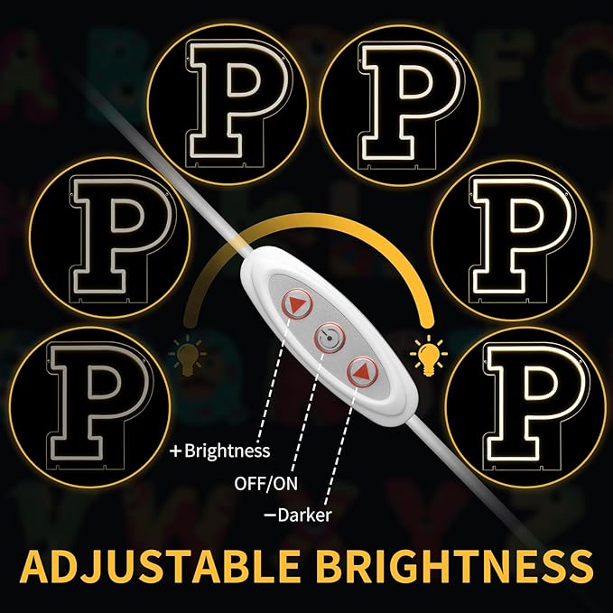 Light Up Letters P, Led Marquee Letter Lights Neon Sign, 13.9" Height - Image 3