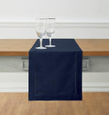 Solino Home Navy Blue Table Runner 132 Inches Long by SolinoHome