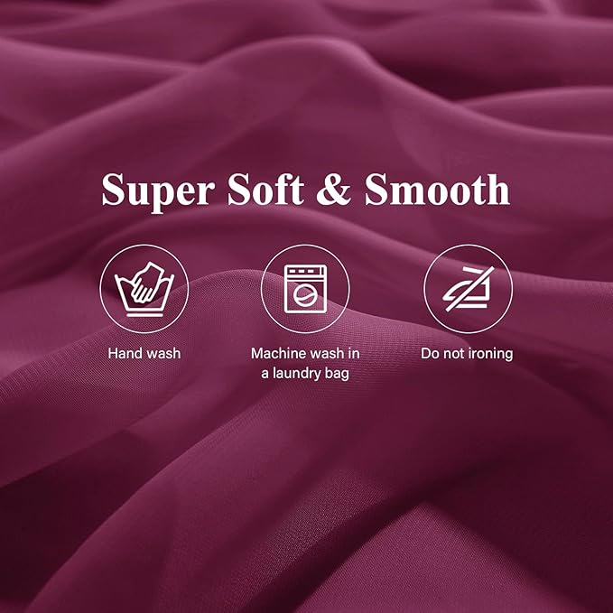 2 Pack 10 Ft Chiffon Table Runner Fuchsia Gauze Long Table Runners 27x120 - Image 7