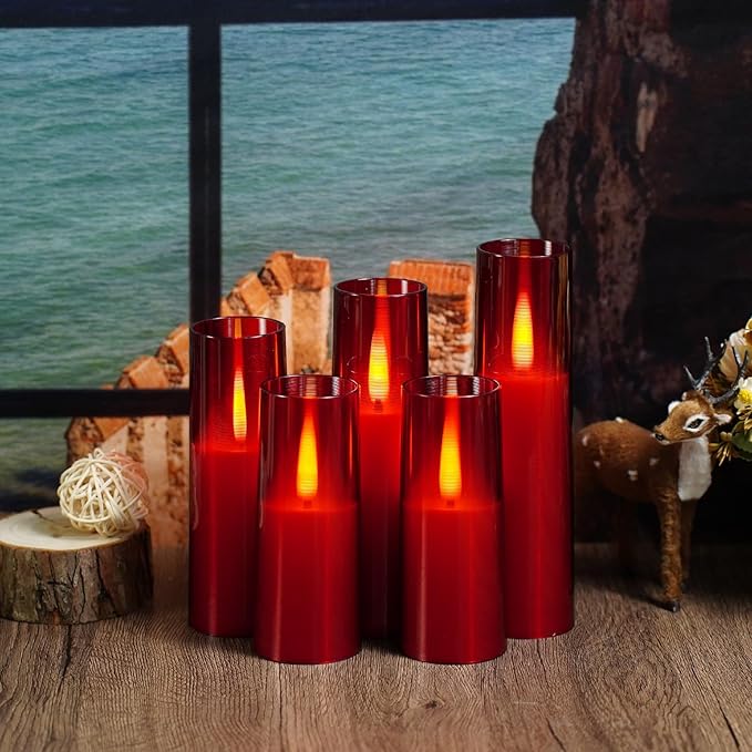 Flameless LED Candles, Upgraded Realistic Flickering Flame Battery Operated - Image 5