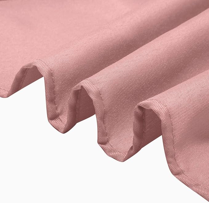 Efavormart 90" Dusty Rose Wholesale Linens Polyester Square Linen Tablecloth - Image 6