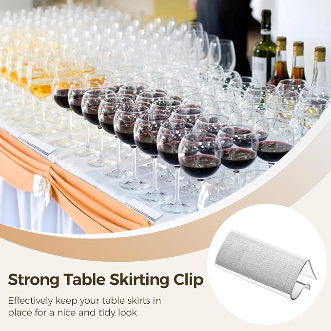 72 Pcs Table Skirting Clips, Table Skirt Clips - Image 2