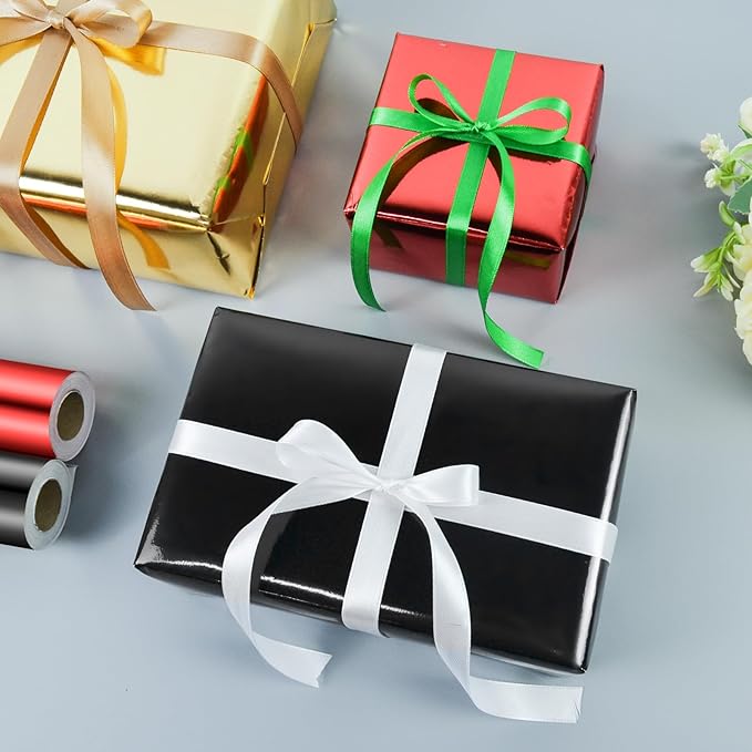 KMER LIFE Metallic Wrapping Paper Roll 17 x 394 Inch - Image 4