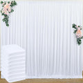 40 ft x 8 ft White Backdrop Curtain Drapes by Outpain