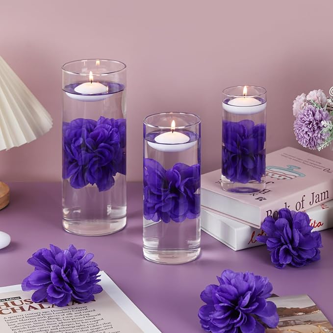 24 Pcs Floating Candles for Centerpieces and Floating Flowers Vase Fillers for - Image 2