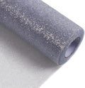 Sparkling Tulle Rolls, 15” by 30 Yards Glitter Tulle Spool Ribbon Fabric by ICOSHOW