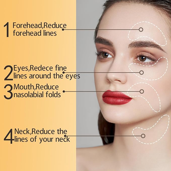 30 Pairs Lip Mask & Eye Mask, 24K Gold Crystal Gel Collagen Eye Patches - Image 3
