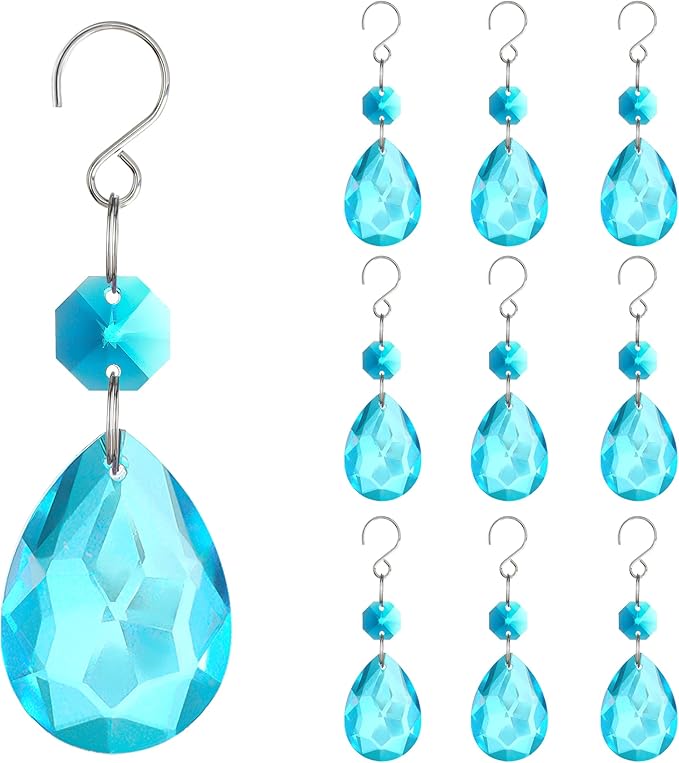 H&D HYALINE & DORA 3Inch Crystal Suncatcher Bauhinia Prisms Pendants 10Pcs - Image 6