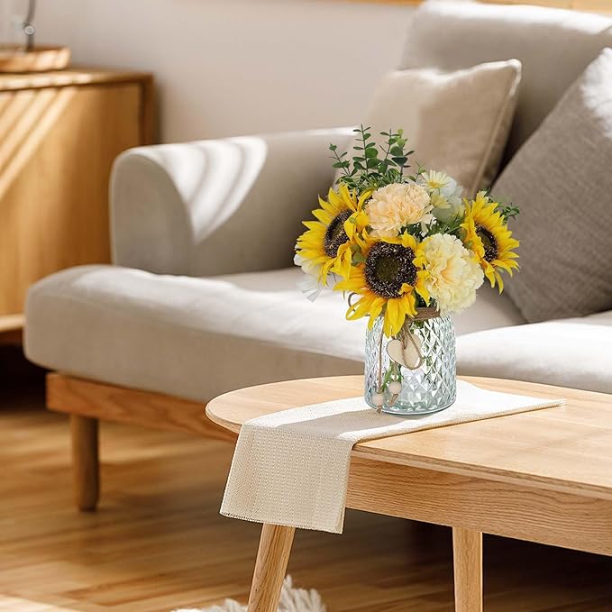 Fake Flowers in Vase, Artificial Sunflower Bouquets in Vase - Image 8