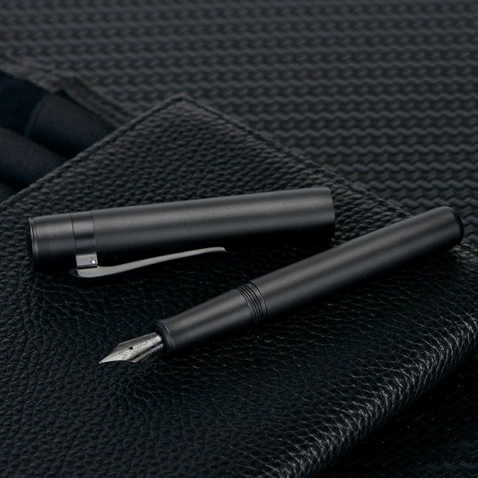 Hongdian M2 Black Forest Mini Fountain Pen, Fine Soft Nib & Sleek Shape - Image 8