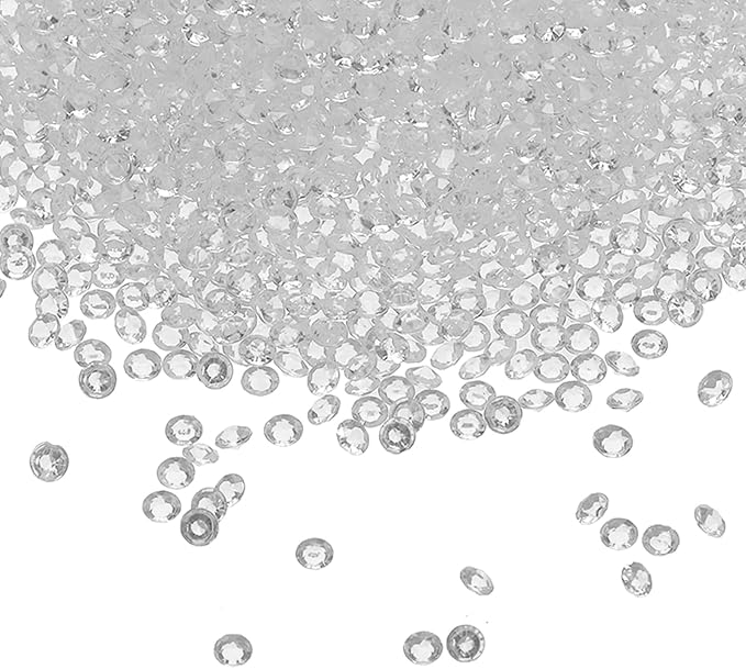PATIKIL 10000 Pcs Wedding Table Scatter Confetti Crystals 4.5mm Acrylic by PATIKIL