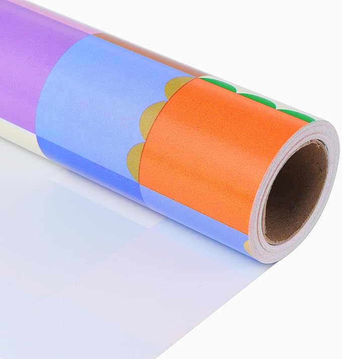 Ulmasinn Color Block Wrapping Paper Roll by Ulmasinn