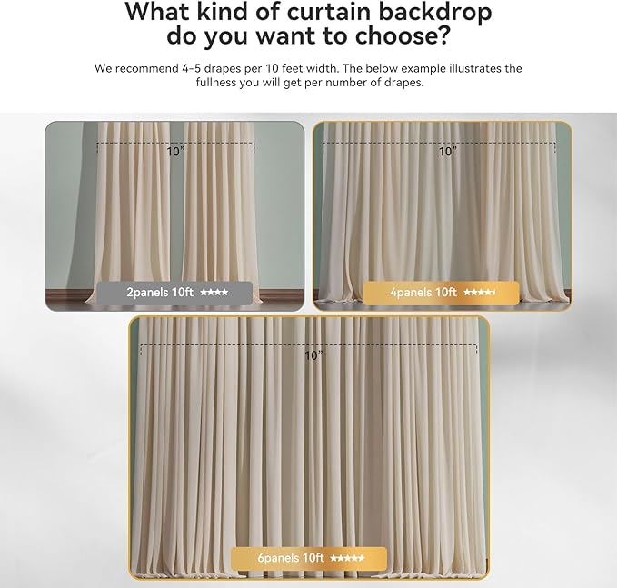10×8ft Tulle Backdrop Curtains - Image 4