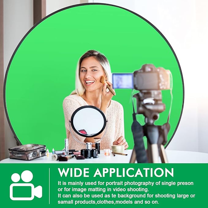 Portable Green Screen Chair, 57 in Greenscreen Backdrop - Image 5