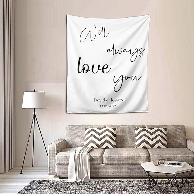 Will Always Love You Backdrop, Custom Tapestry - Image 6